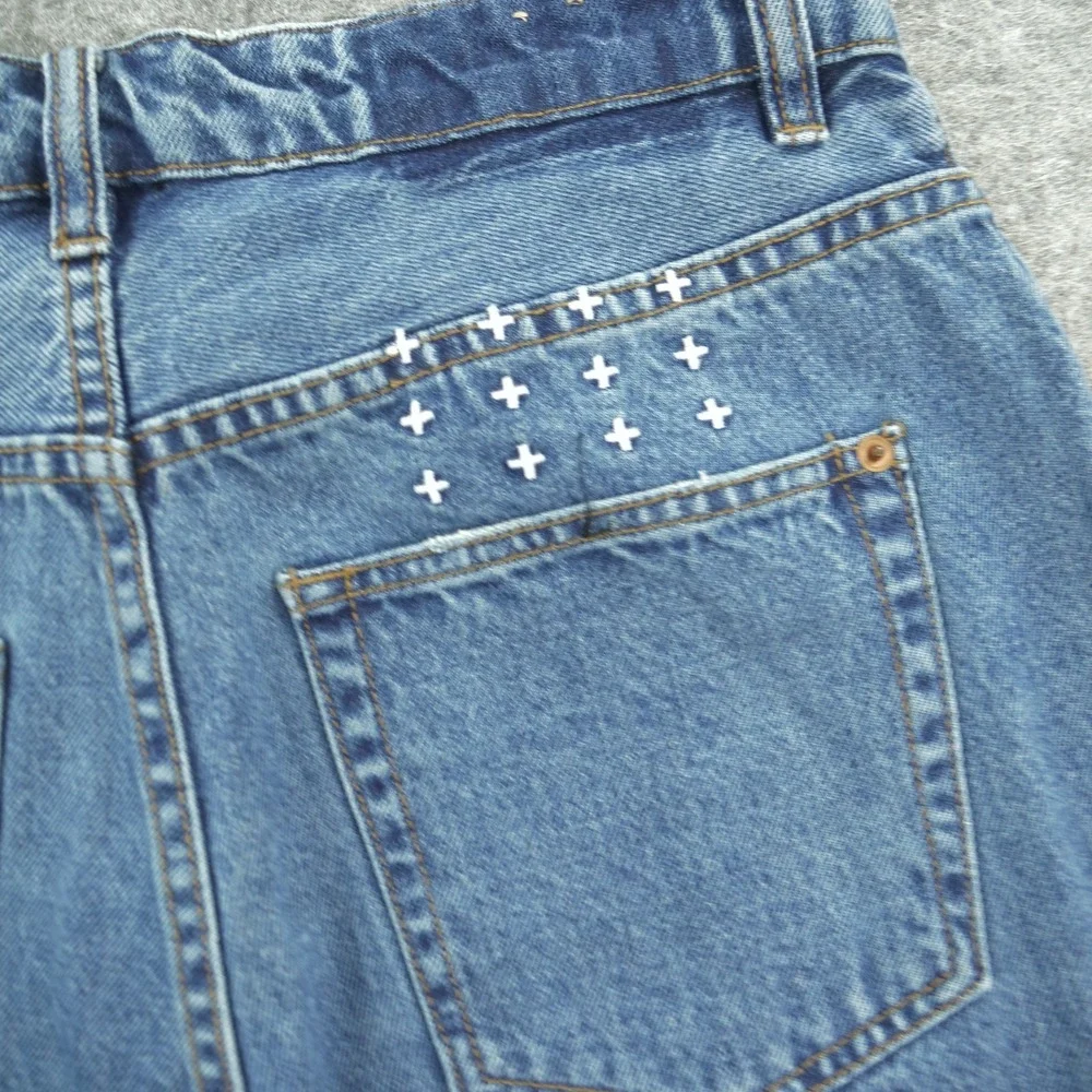 Ksubi Jeans Womens 30 Blue Playback Relaxed High Waist Denim Streetwear